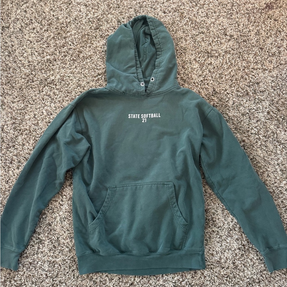 Green Hoodie Sweatshirt